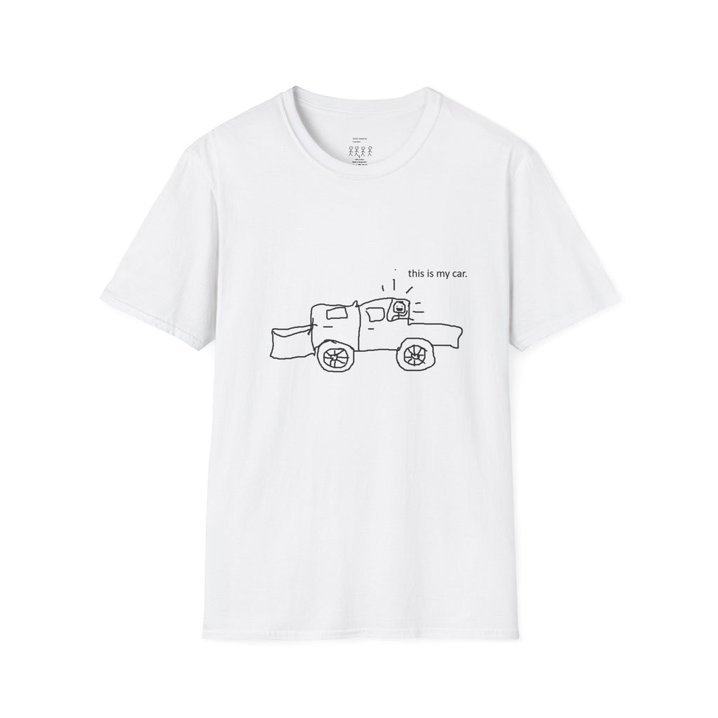 Truck Sketch T-Shirt — 'this is my car.' Minimalist Vintage Pickup Tee