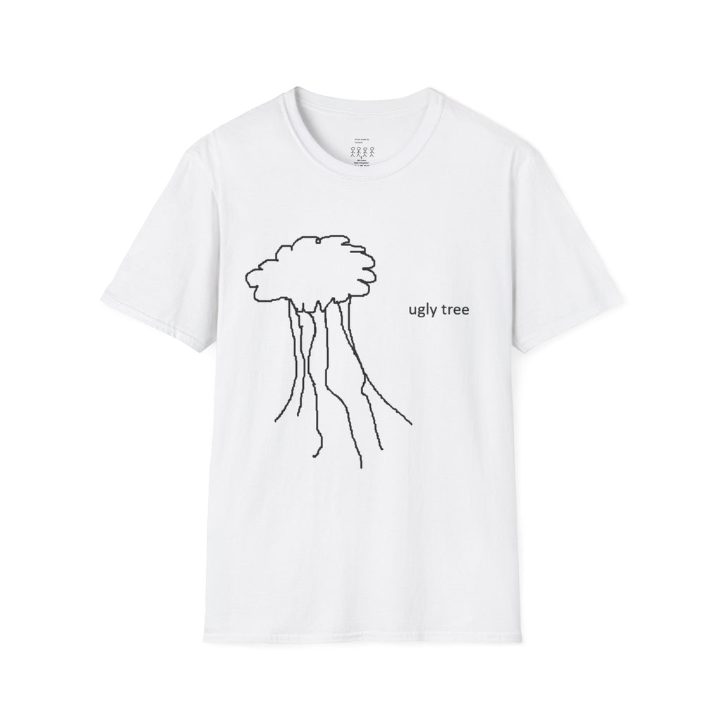 Ugly Tree Graphic T-Shirt — Minimalist Cute Tree Illustration