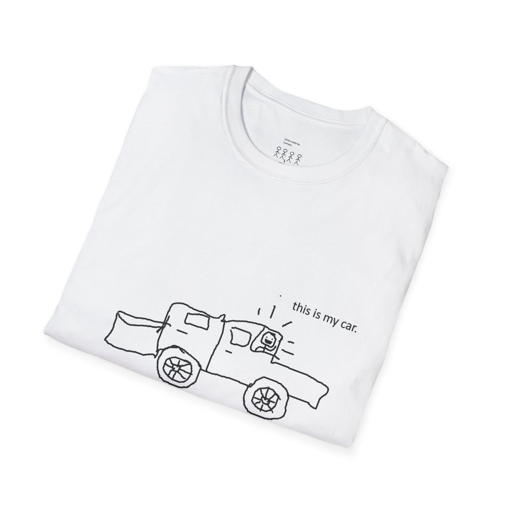 Truck Sketch T-Shirt — 'this is my car.' Minimalist Vintage Pickup Tee