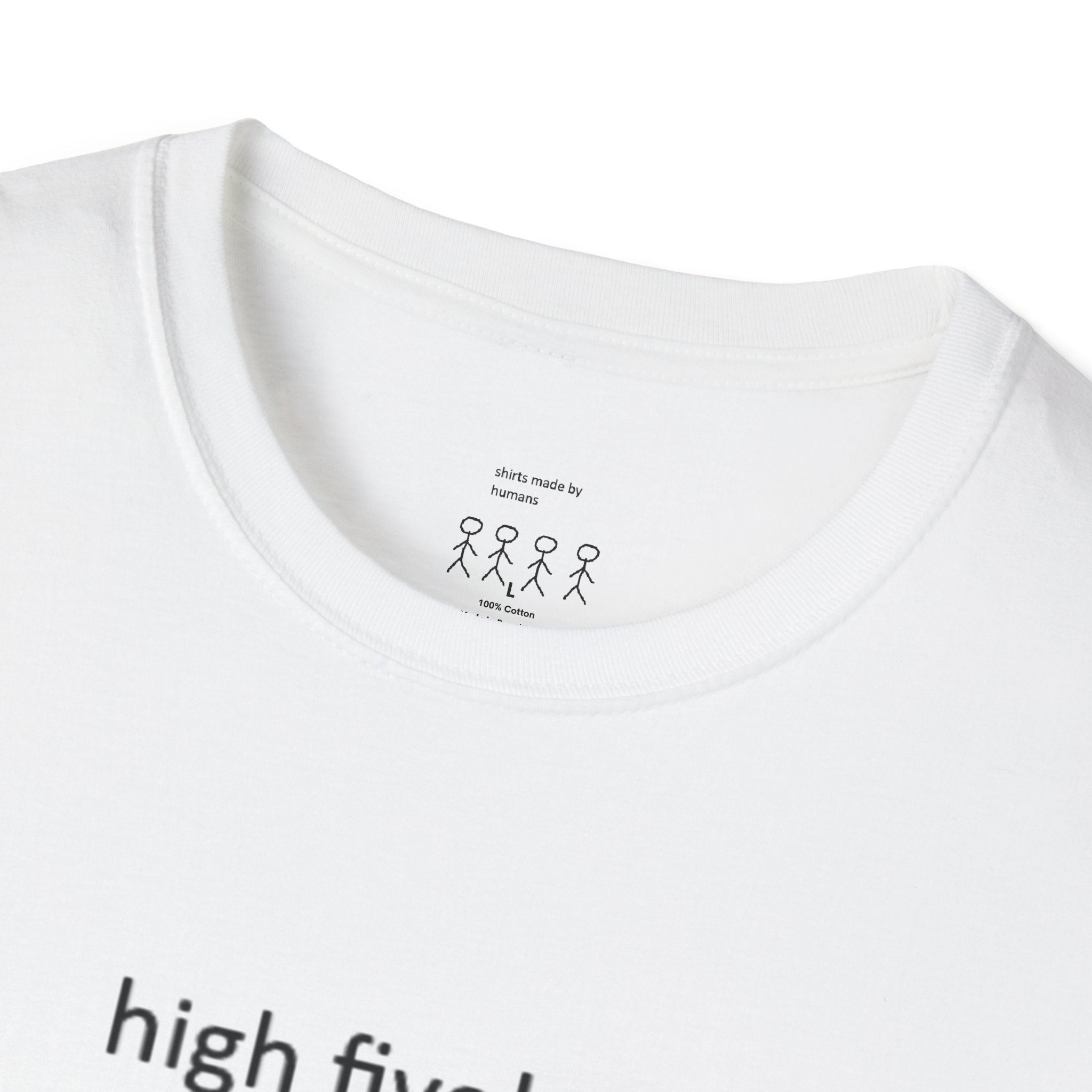 High Five! Funny Doodle T‑Shirt — Hand-Drawn Cartoon Graphic Tee